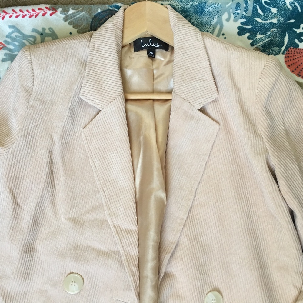 Lulus - Chic Beige Corduroy Trench Coat ! - Picture 6 of 8